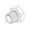 Tompkins Hydraulic Fitting-Steel04MP HEX HEAD PLUG 5406-P-04 - alternate 1